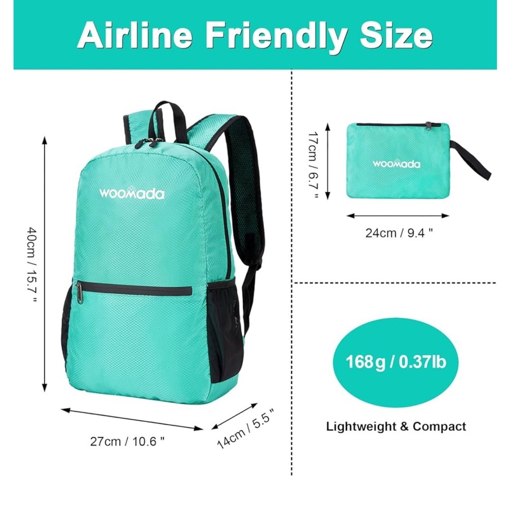 Woomada Teal Backpack - Picture 4 of 6